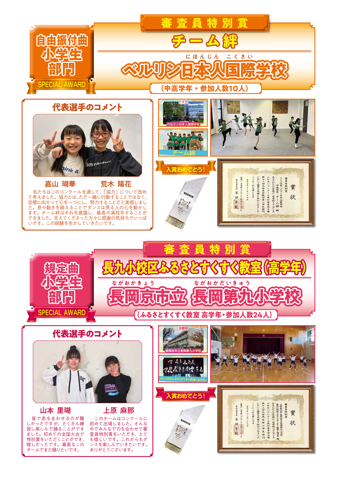 【小学生部門 審査員特別賞】